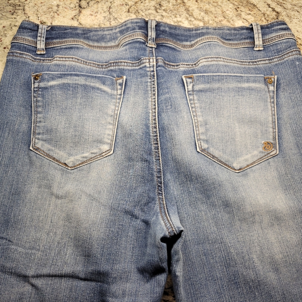 Indigo Rein Kohls Kohl's Size 15 Capri Capris Crop Medium Blue Denimn Jeans
